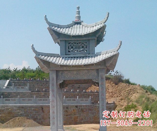 重庆园林景观仿古石雕凉亭
