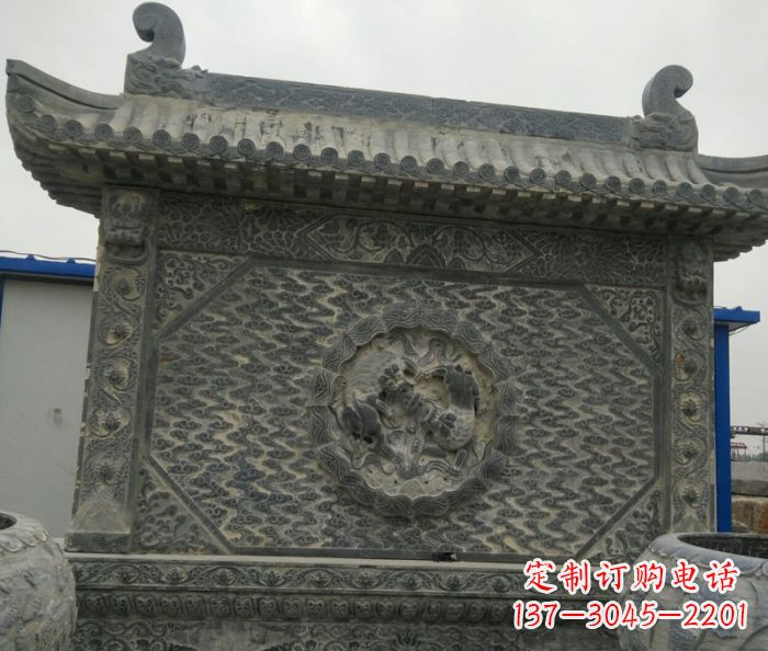 重庆园林景观仿古石雕影壁
