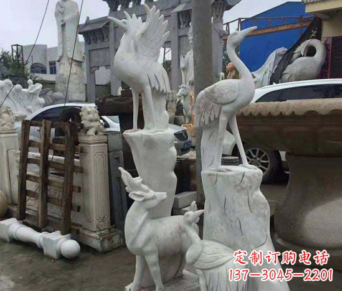 重庆园林景观仙鹤石雕