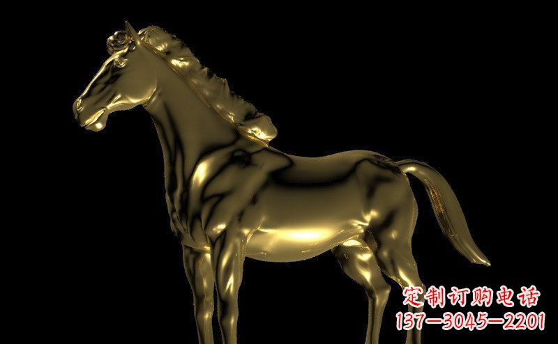 重庆园林马动物景观铜雕