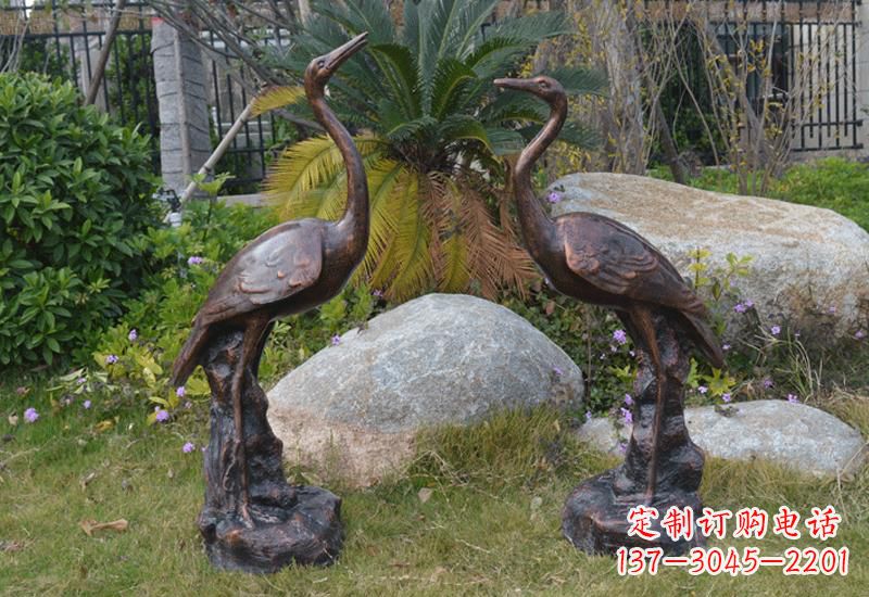 重庆站立仙鹤雕塑 (2)