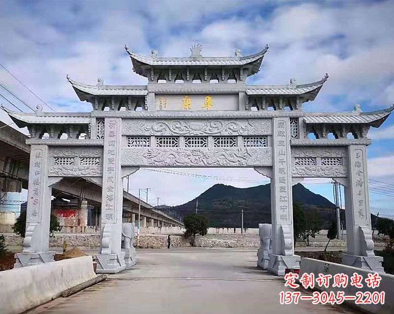 重庆张掖石雕牌坊雕刻