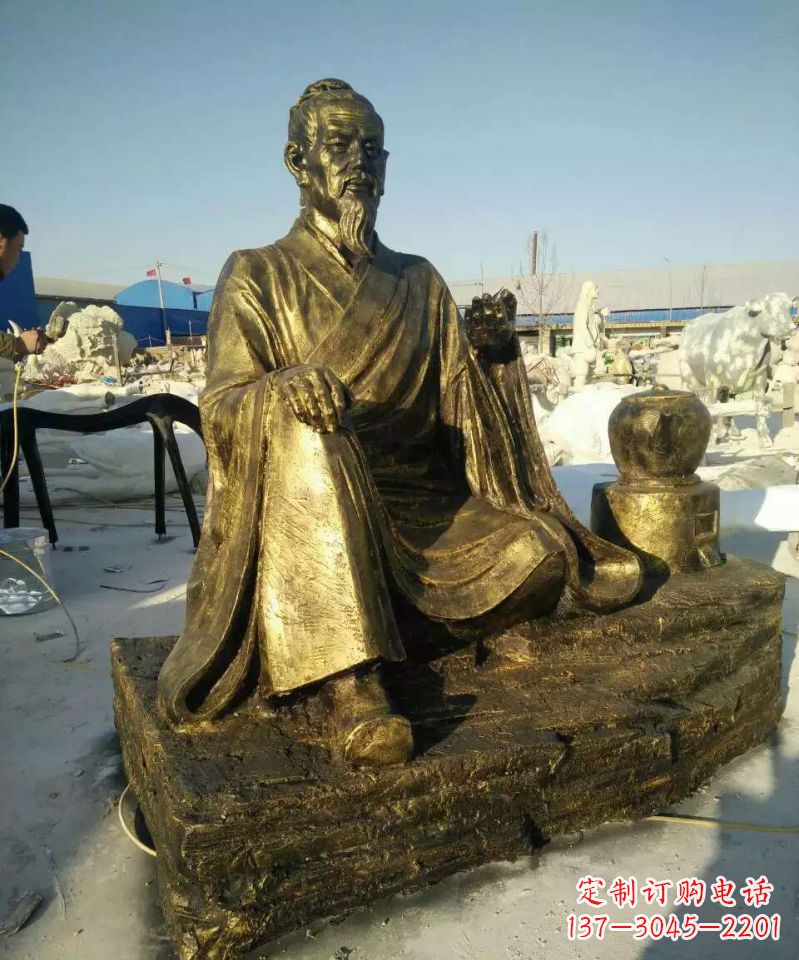 重庆张仲景人物铜雕