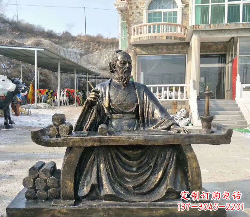 重庆张仲景铜公园雕