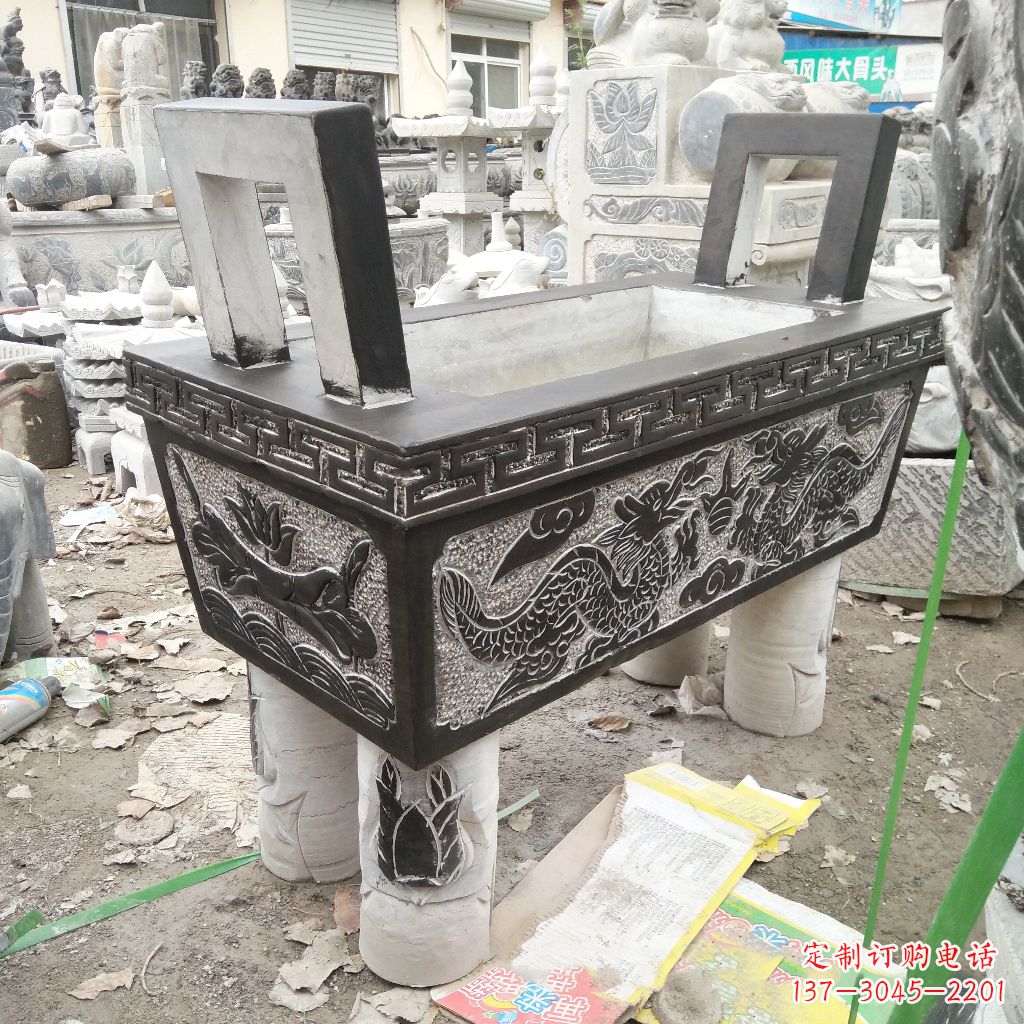 重庆长方形石雕香炉