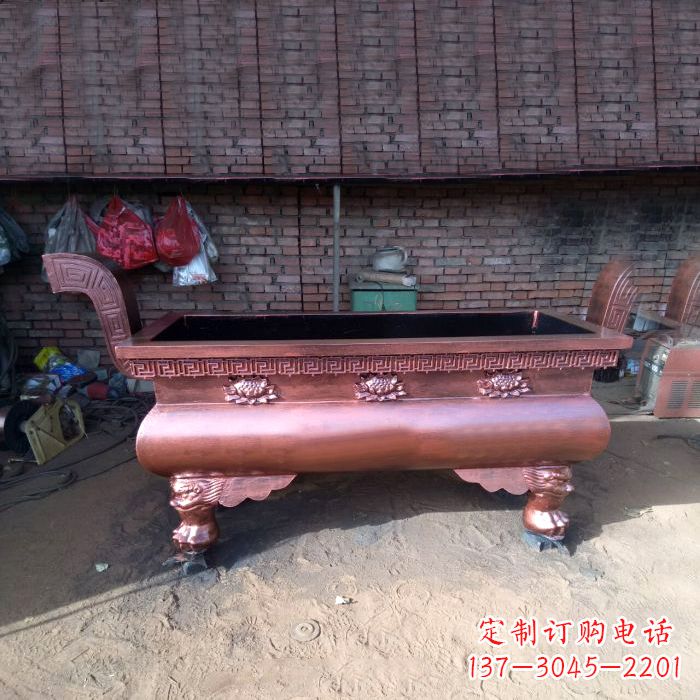 重庆长方形铜香炉