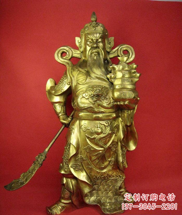 重庆招财关公铜雕