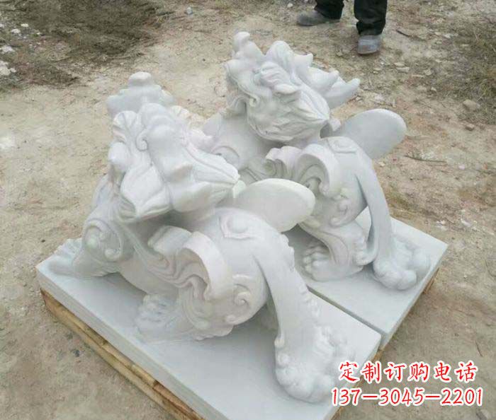 重庆招财进宝立式貔貅门口石雕