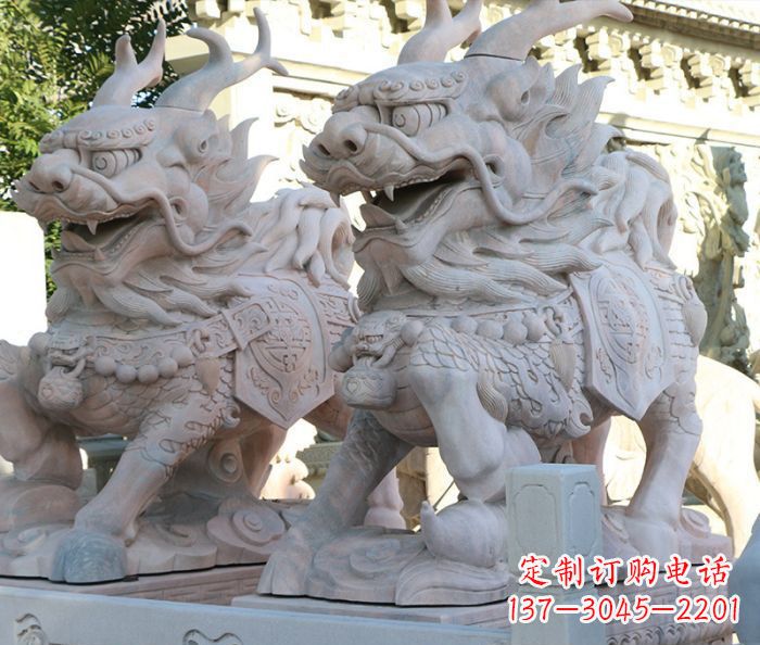 重庆招财瑞兽麒麟石雕 (2)