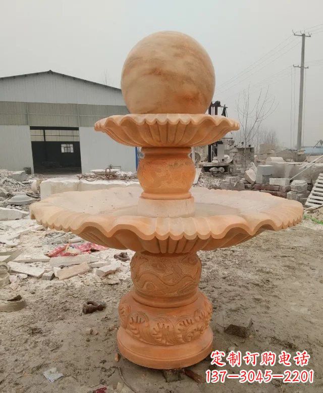 重庆招财双层风水球石雕