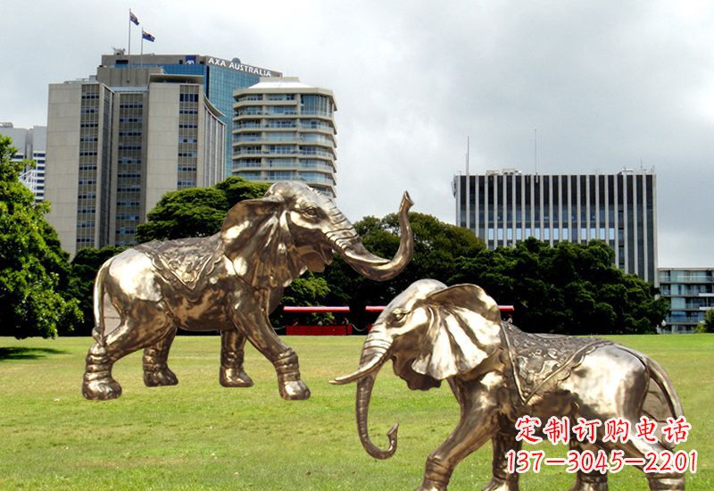 重庆招财镇宅大象铜雕