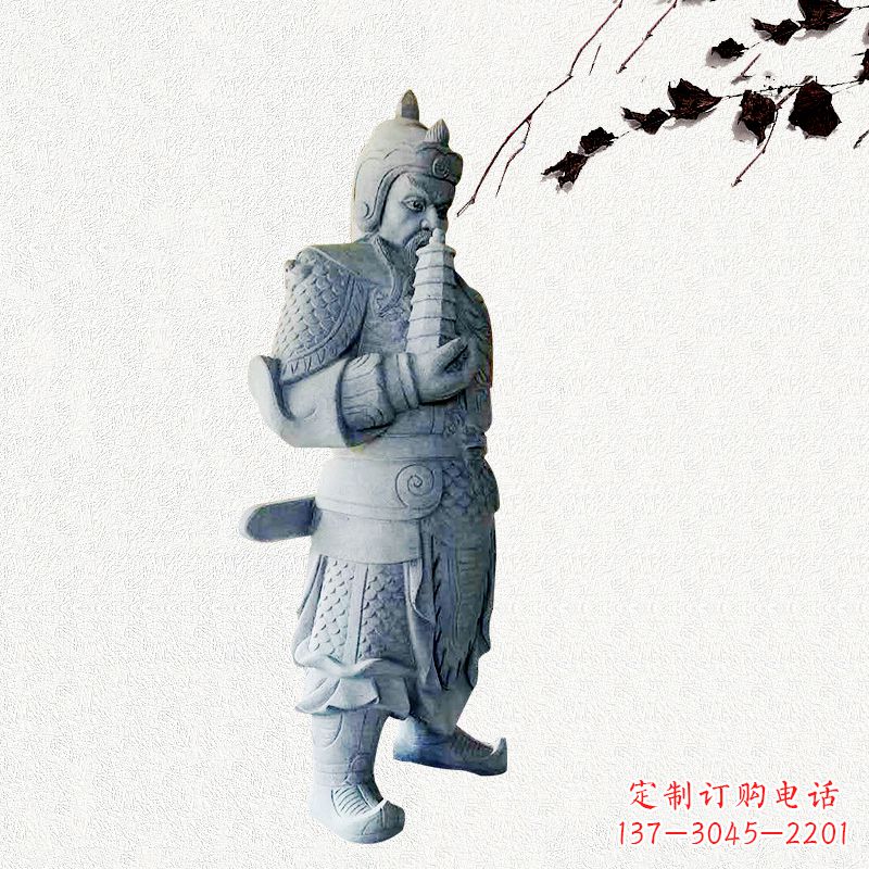 重庆中国古代神话中的托塔天王石雕塑