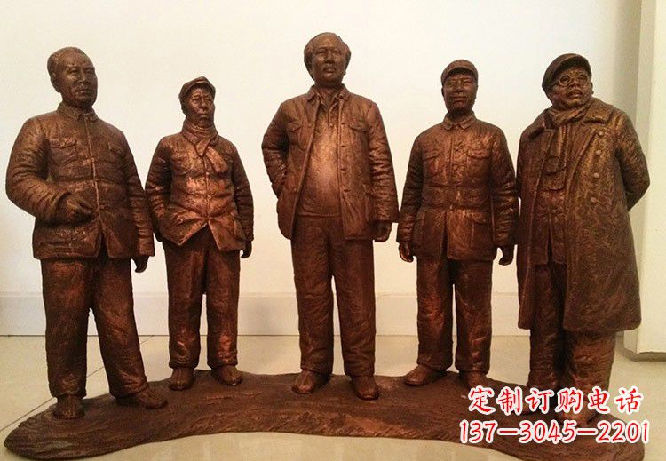 重庆中国近代伟人系列铜雕像