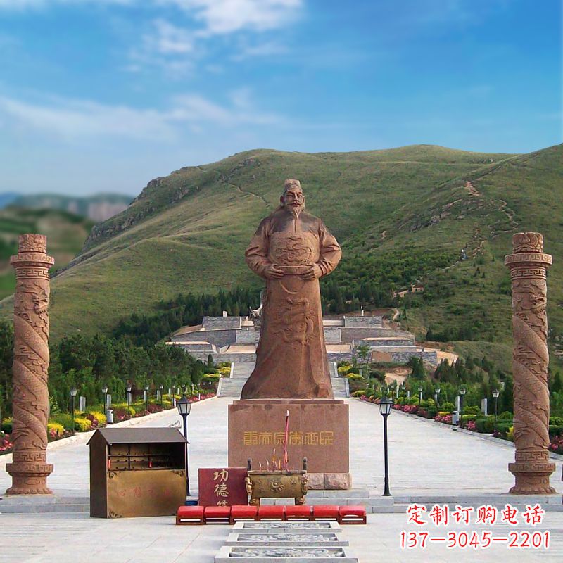 重庆中国历史名人大型李世民景观雕塑