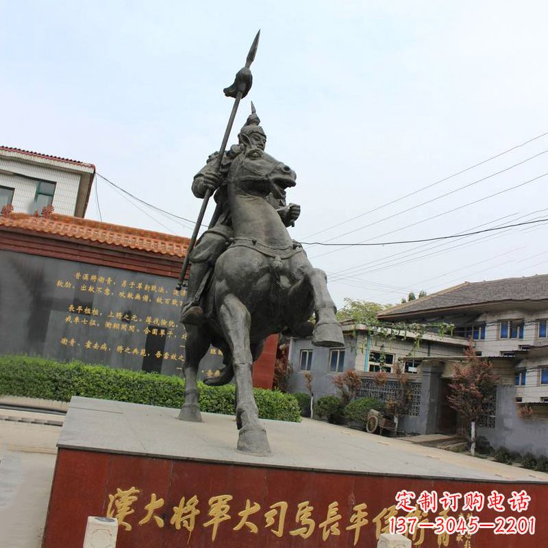 重庆中国历史名人汉朝著名将领民族英雄卫青铜雕塑像