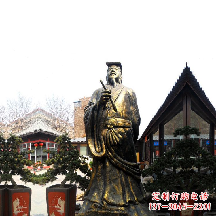 重庆中国历史文化名人书圣王羲之雕塑
