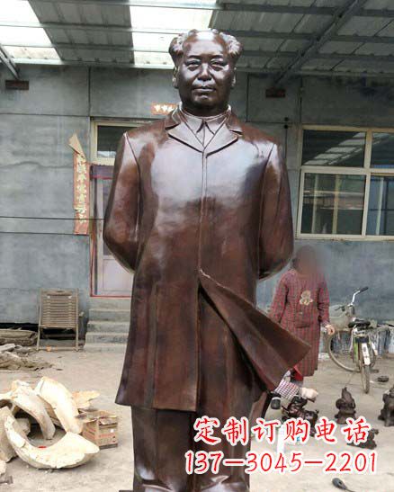重庆中国伟人毛泽东铜像