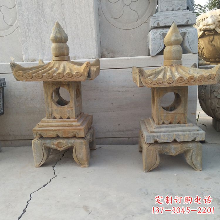 重庆中式仿古低墩石灯笼