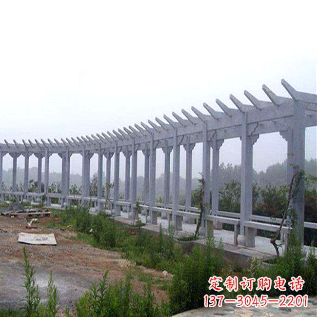 重庆中式花架石雕长廊