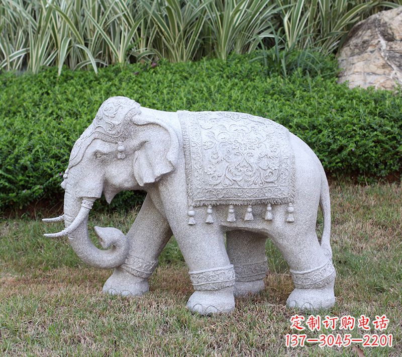 重庆中式石雕大象