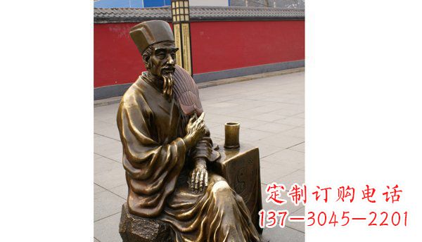 重庆诸葛亮古代名人铜雕