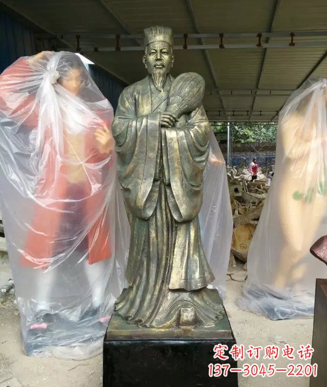 重庆诸葛亮古代人物铜雕