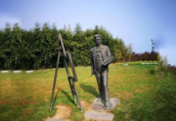 重庆徐悲鸿城市雕塑公园铜雕像