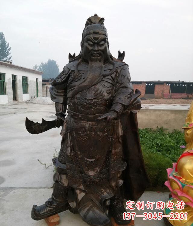 重庆铸铜关公像铜雕