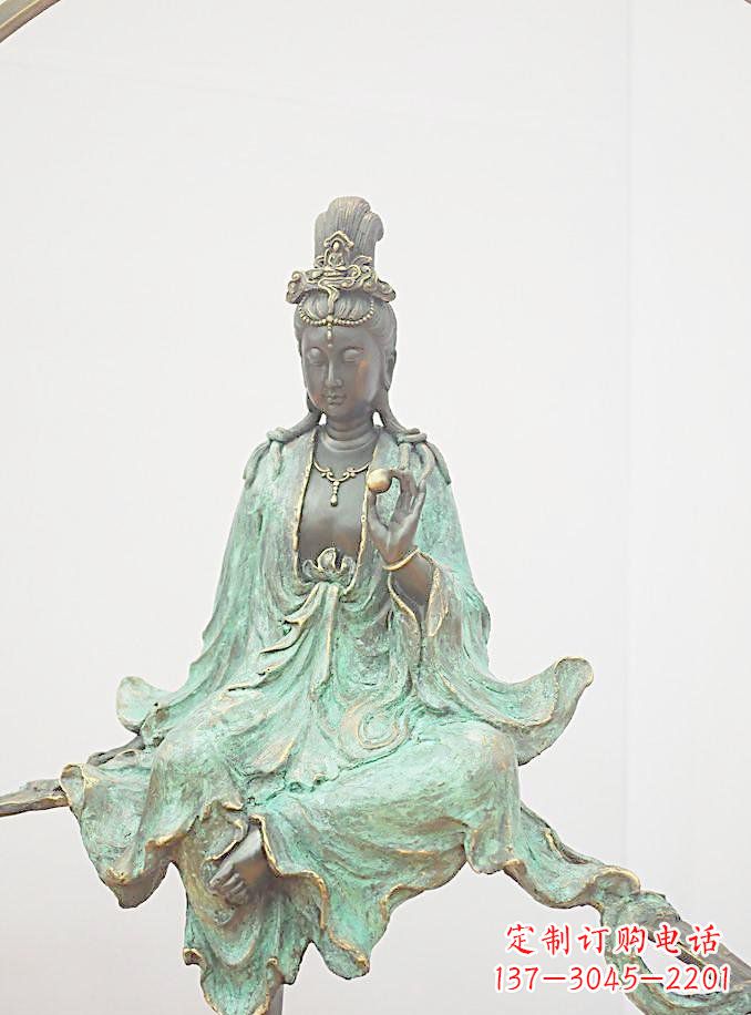 重庆铸铜观自在观音雕像