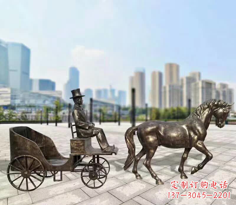 重庆铸铜广场马车雕塑