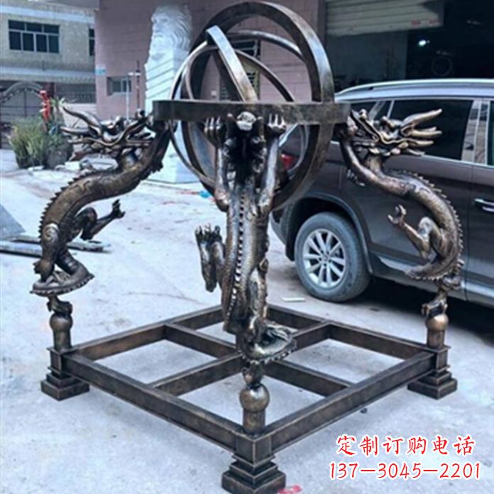 重庆铸铜浑天仪景观雕塑摆件
