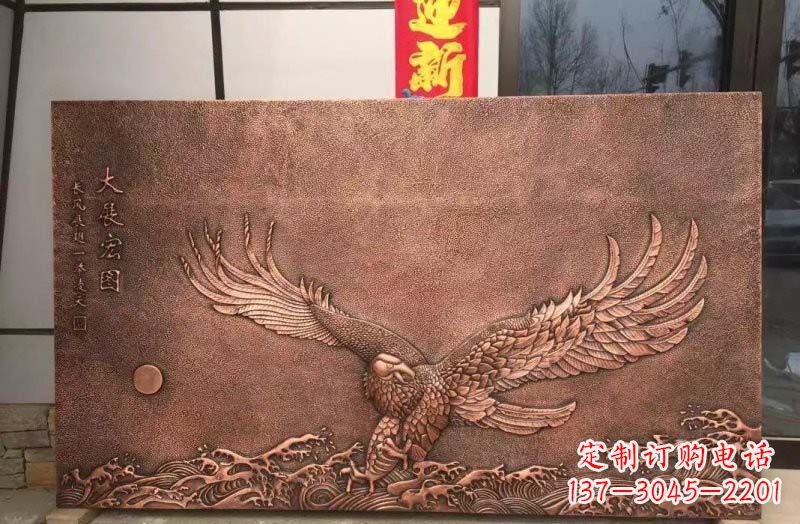 重庆铸铜老鹰浮雕