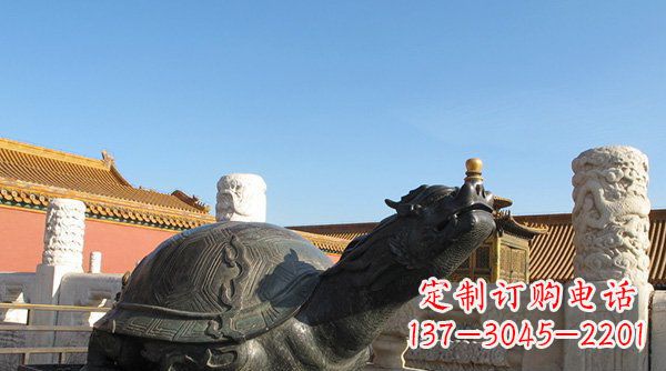 重庆铸铜龙龟寺庙神兽铜雕