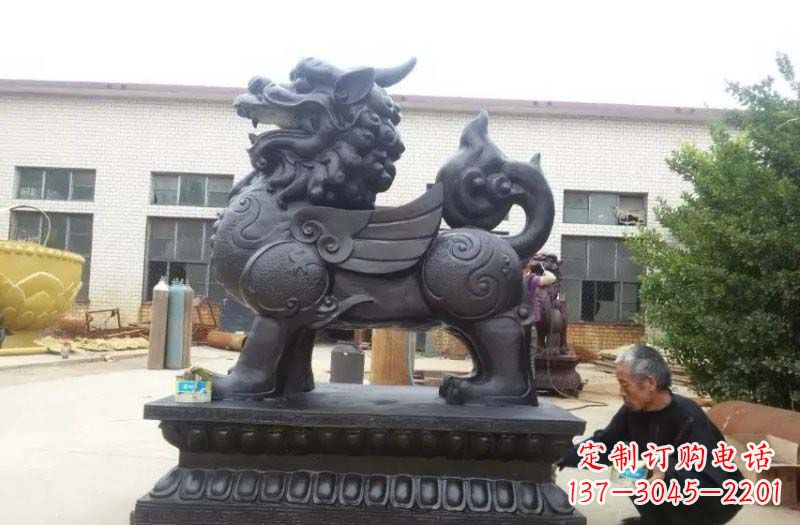 重庆铸铜门口貔貅雕塑