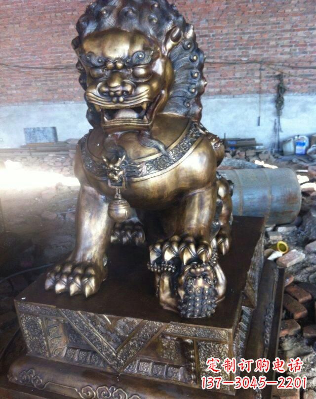 重庆铸铜母子狮子雕塑