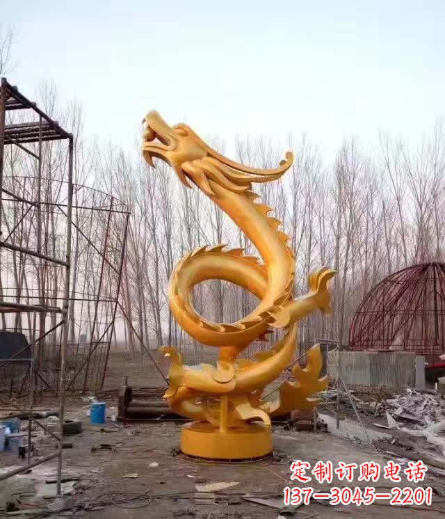 重庆铸铜盘龙云腾铜雕