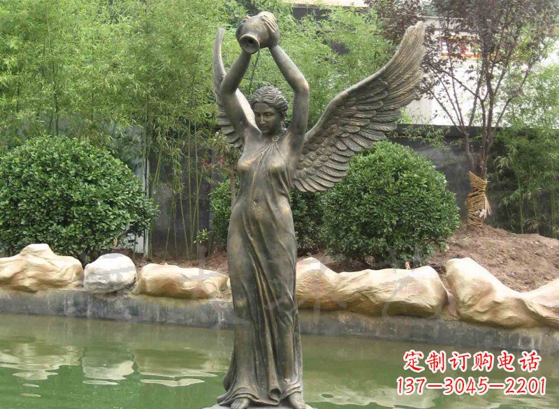 重庆铸铜欧式人物喷泉雕塑