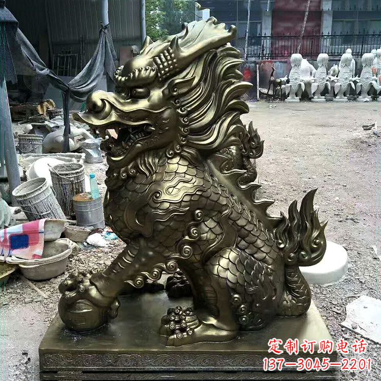重庆铸铜麒麟雕塑