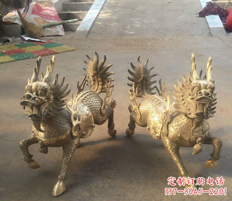 重庆铸铜麒麟雕塑 (2)