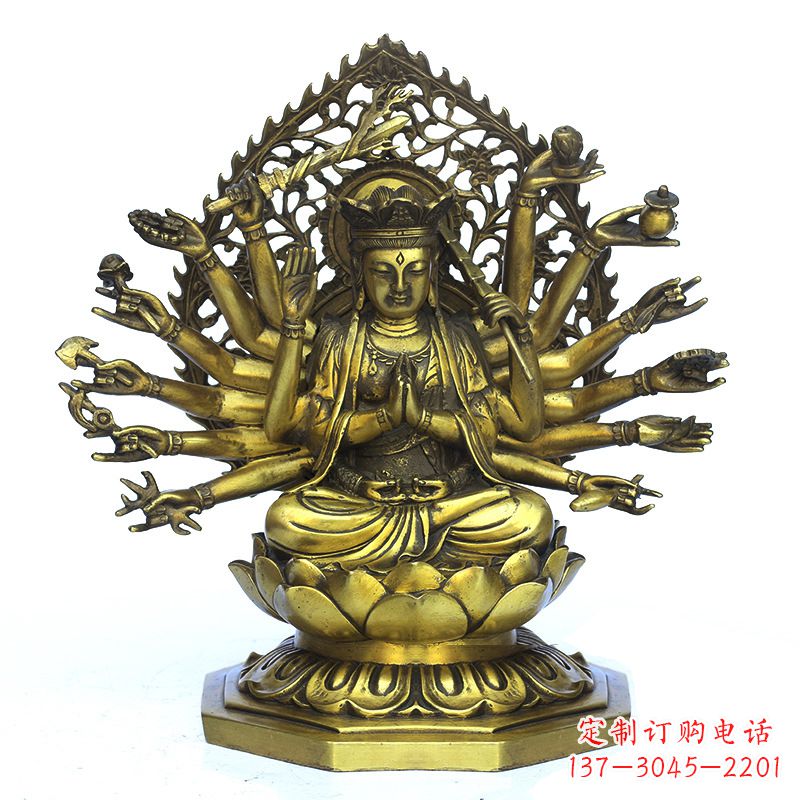重庆铸铜千手观音雕塑