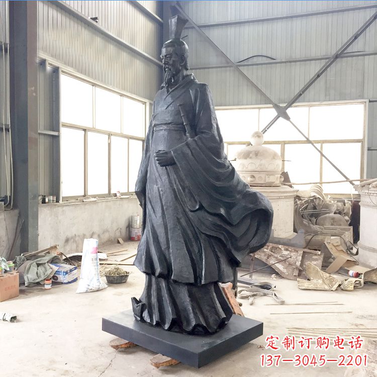 重庆铸铜屈原雕塑