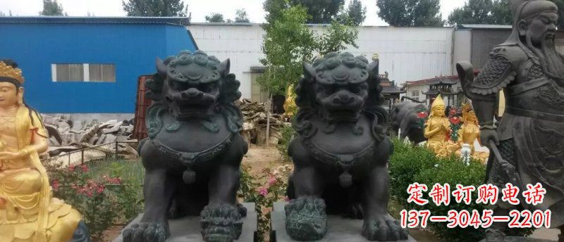 重庆铸铜狮子看门狮子铜雕
