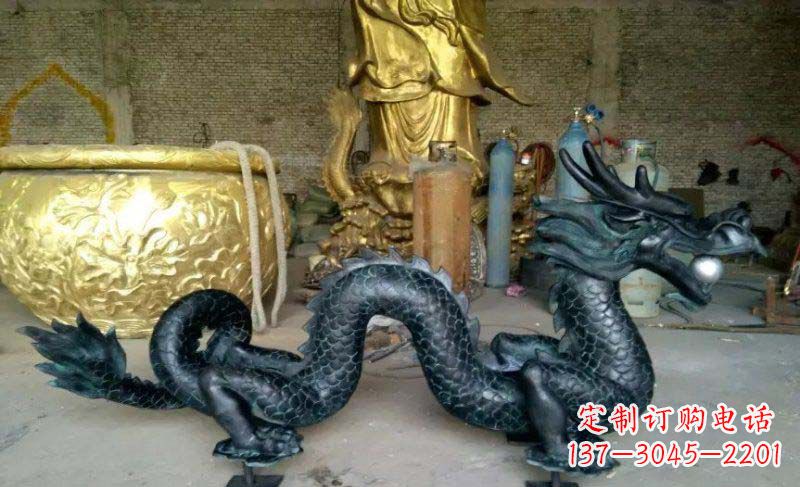 重庆铸铜双龙戏珠广场铜雕