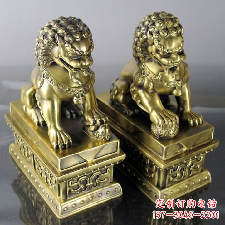 重庆铸铜天安门狮子雕塑