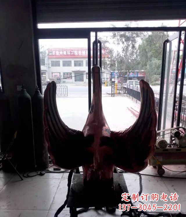 重庆铸铜天鹅公园动物铜雕 (2)