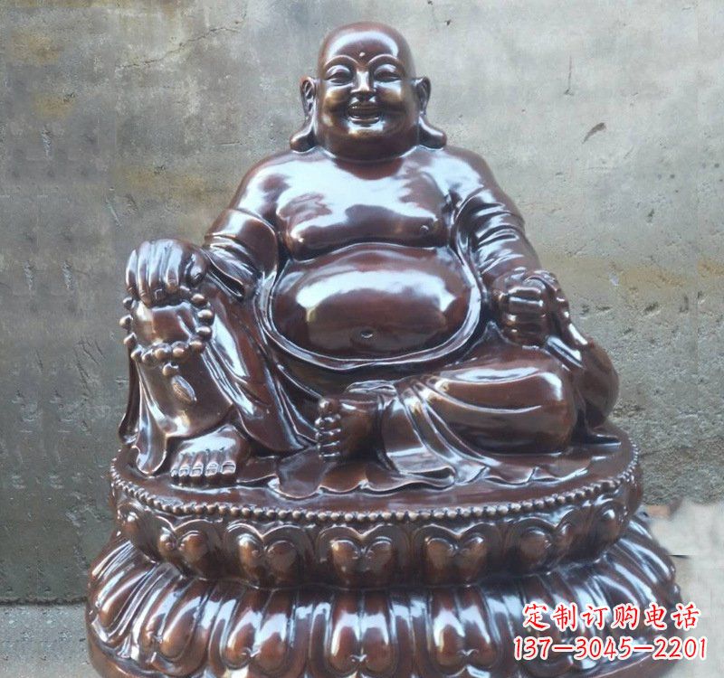 重庆宗教庙宇弥勒佛铜雕