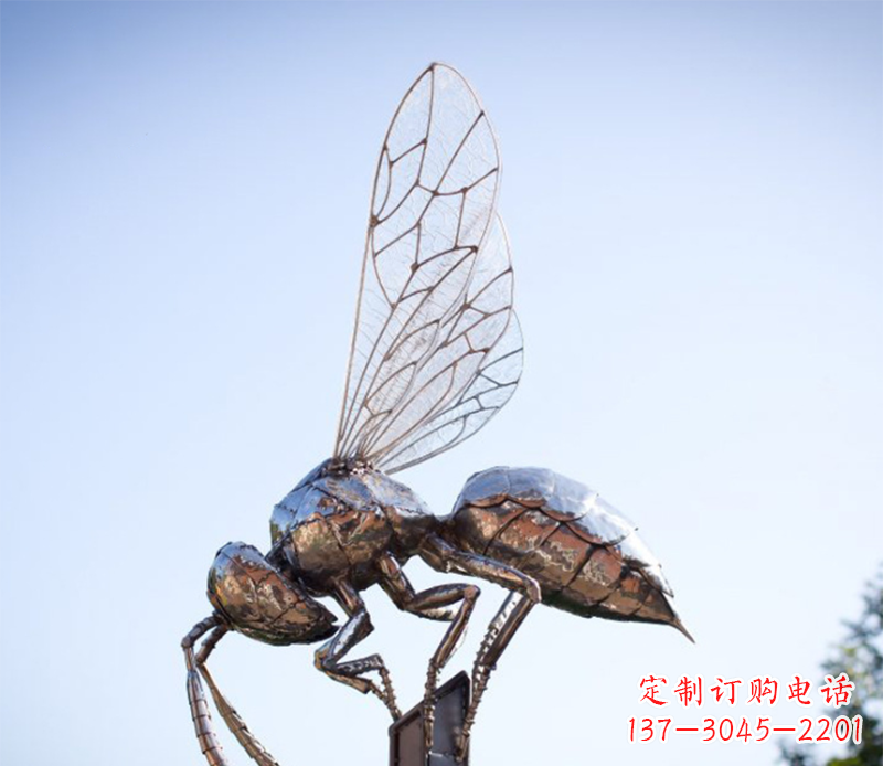 重庆蜜蜂雕塑不锈钢