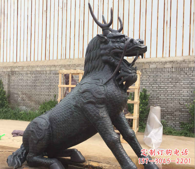 重庆瑞兽麒麟铜雕